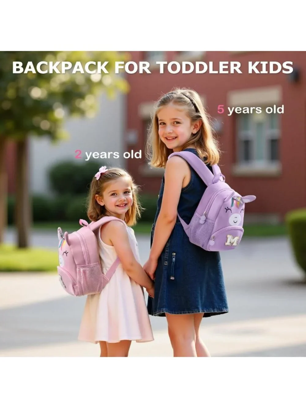 Personalized Unicorn Backpack for Toddler Girls | Birthday Gift for Ages 2-5
